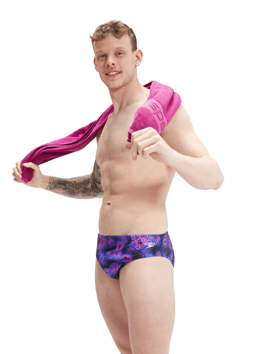 SPEEDO Бански MENS 8CM ALLOVER DIGITAL BRIEF