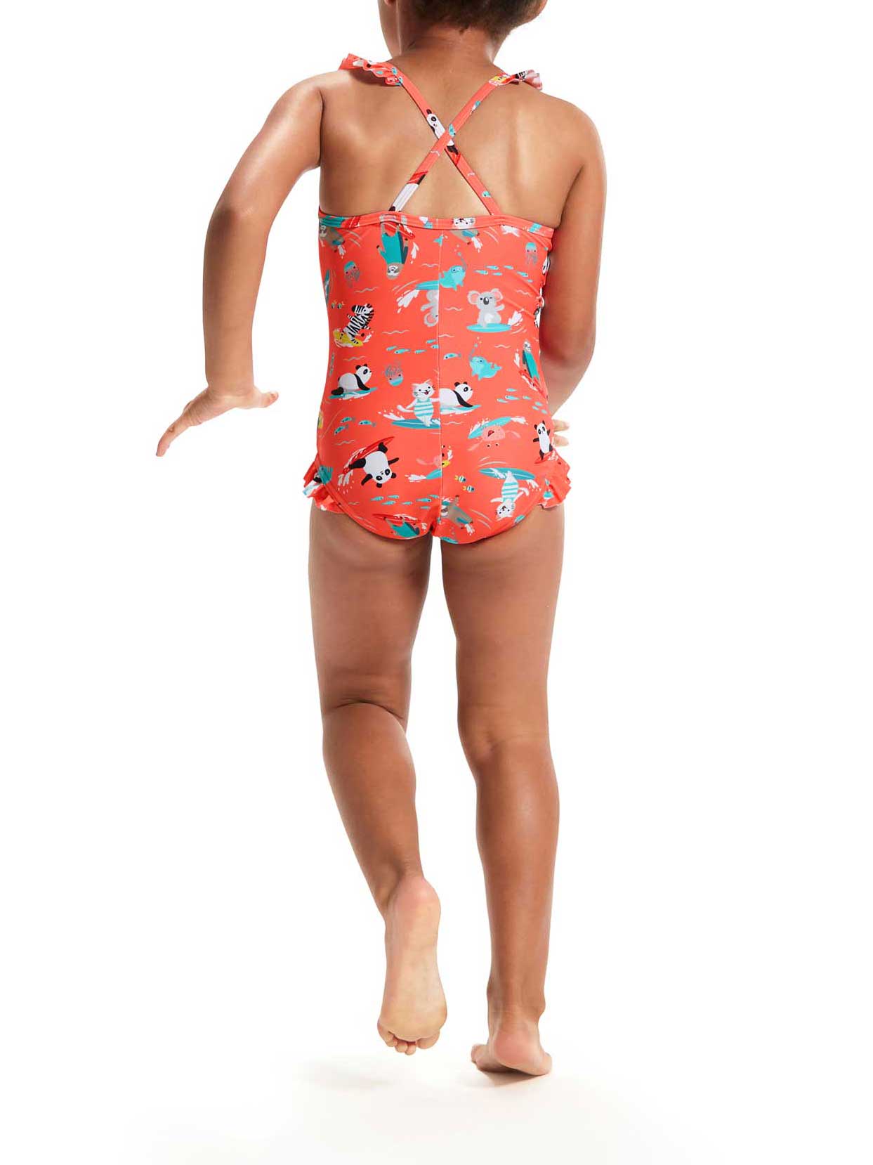 SPEEDO Цял бански GIRLS PLASTISOL PLACEMENT MUSCLEBACK