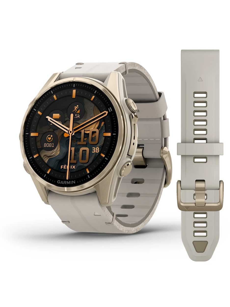 GARMIN GPS Смарт часовник Fenix 8 AMOLED с кожена каишка