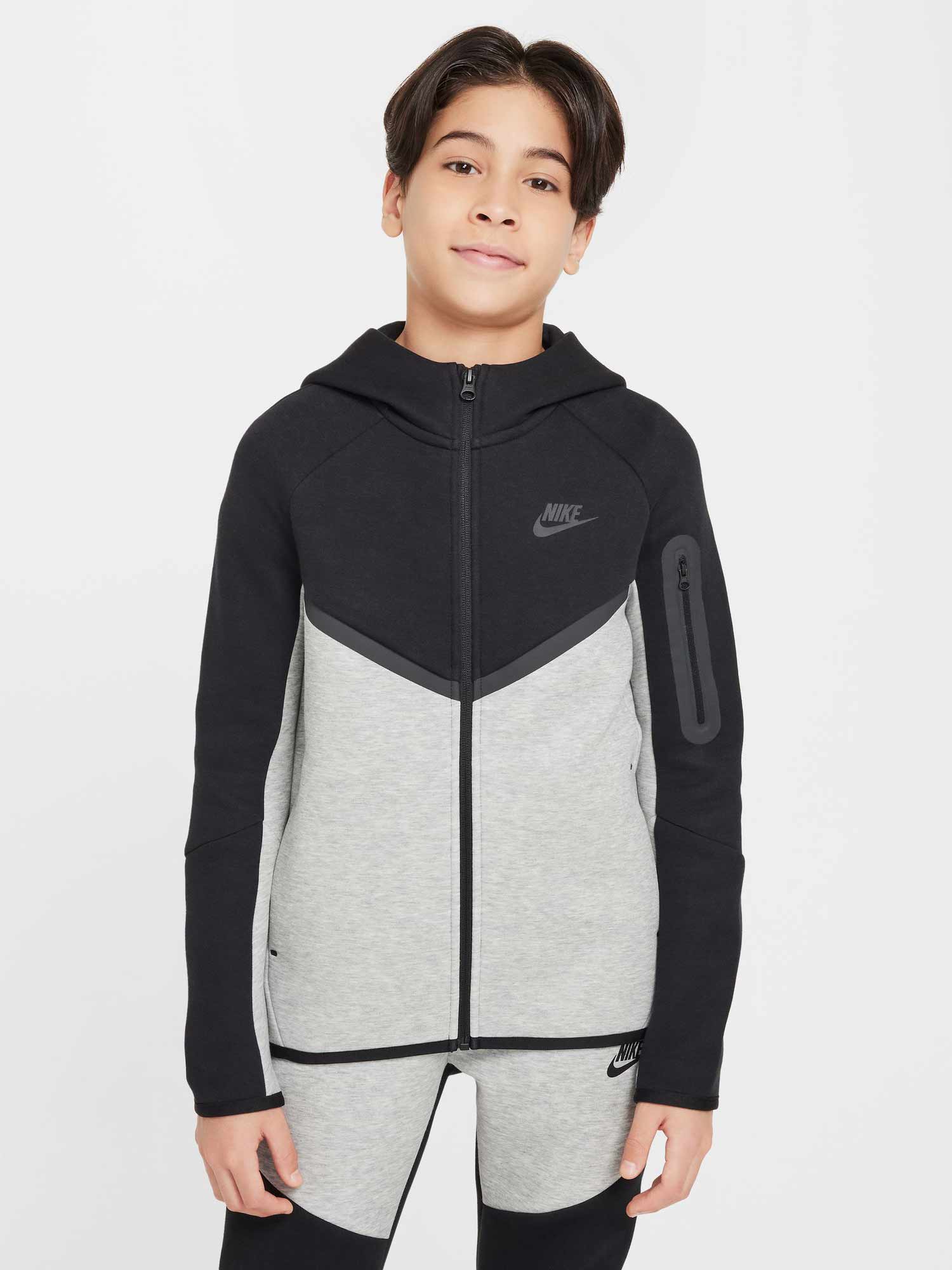 NIKE Суитшърт B NSW TCH FLC FZ - PD