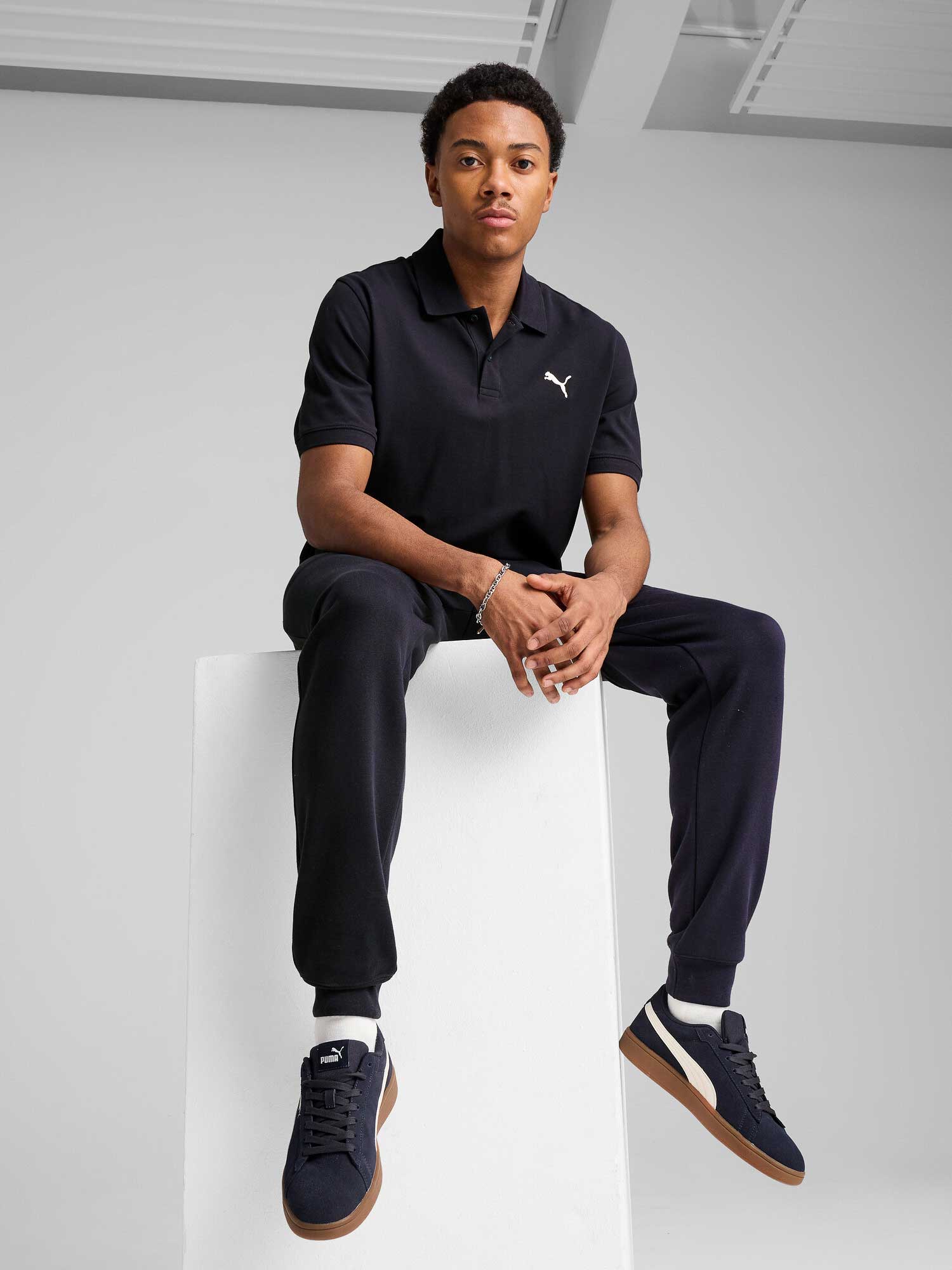 PUMA Тениска ESS Small Logo Pique Polo