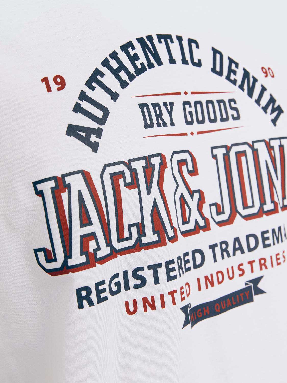 JACK & JONES Тениска JJELOGO TEE SS O-NECK 2 COL AW24 SN