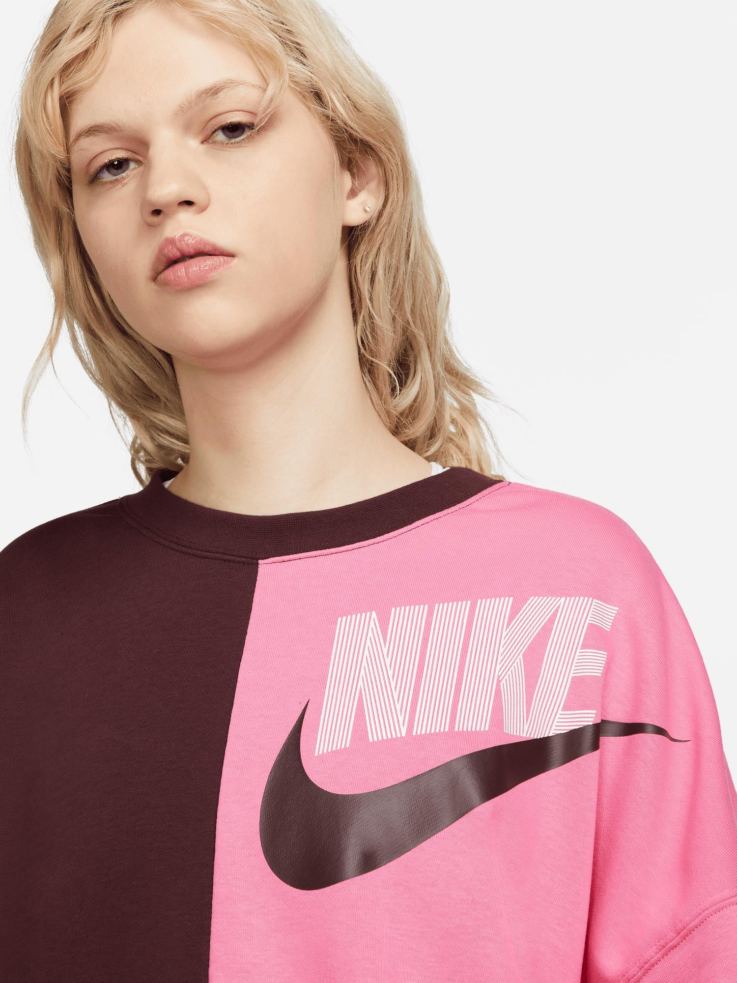 NIKE Блуза W FT FLC OOS CREW DNC