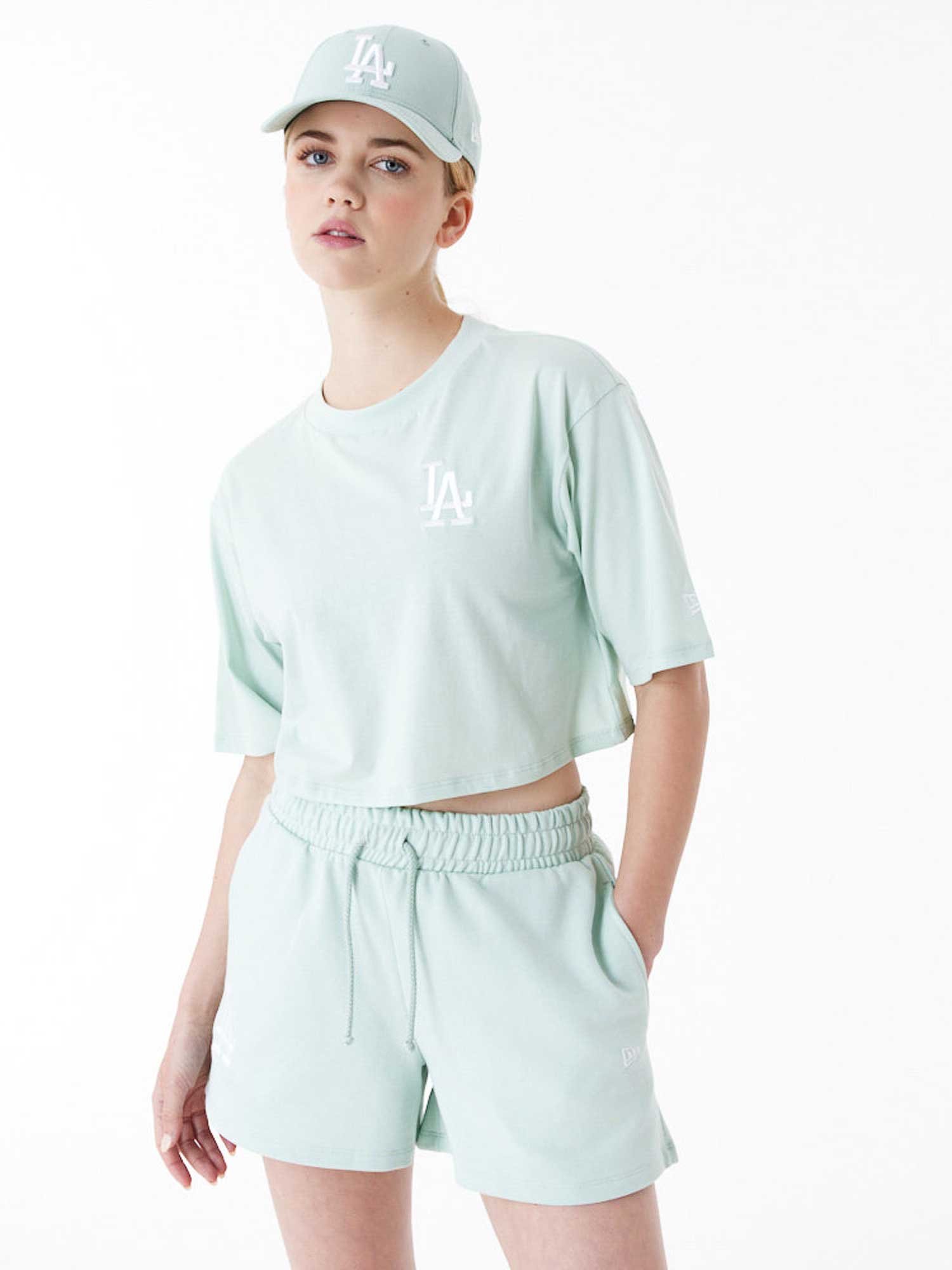 NEW ERA Тениска MLB LE CROP TEE LOSDOD