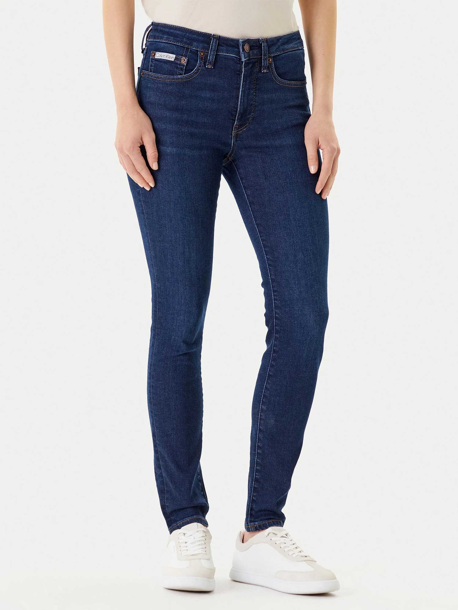 Calvin Klein Jeans Дънки MID RISE SKINNY BLUE ORBIT