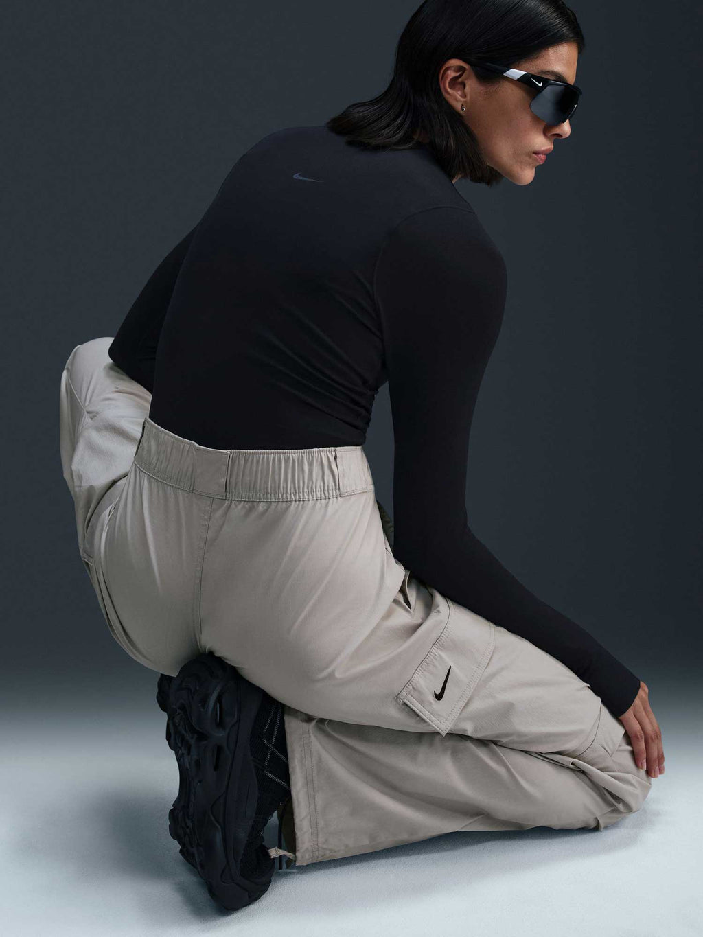 NIKE Спортно долнище W NSW WOVEN OS PANT HR GLS
