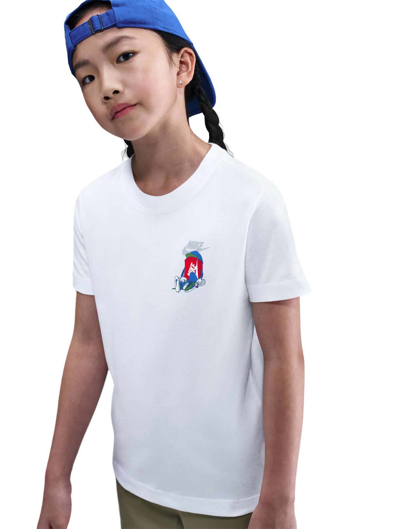 NIKE Тениска K NSW TEE BOXY SMITH