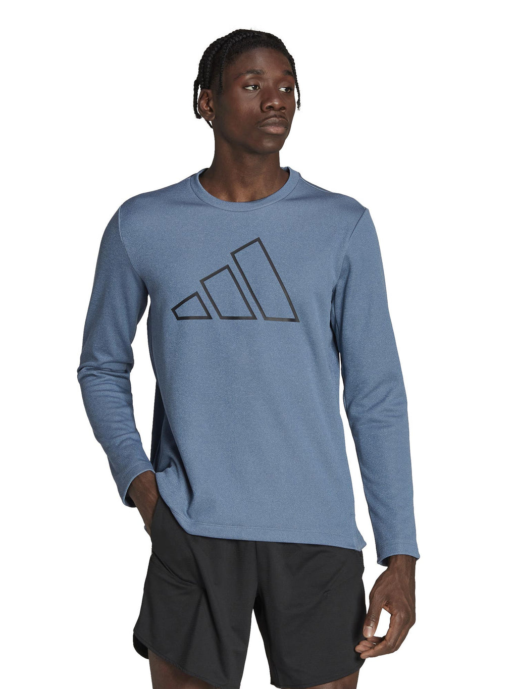ADIDAS PERFORMANCE Блуза Train Icons 3 Bar Logo Training Crew