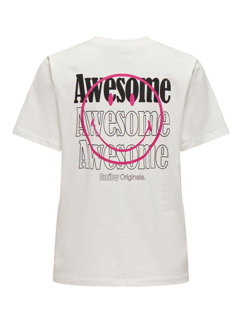 ONLY Тениска ONLSMILEY LIFE S/S O-NECK TOP BOX JRS