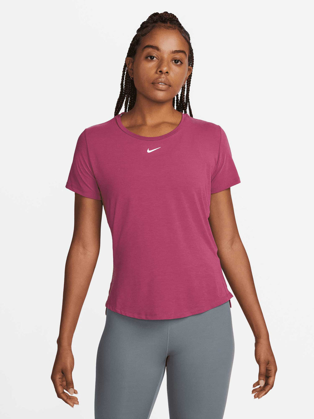 NIKE Тениска W NK ONE LUXE DF SS STD TOP
