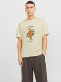 JACK & JONES Тениска JORANATOMY SKULL TEE SS CREW NECK SN