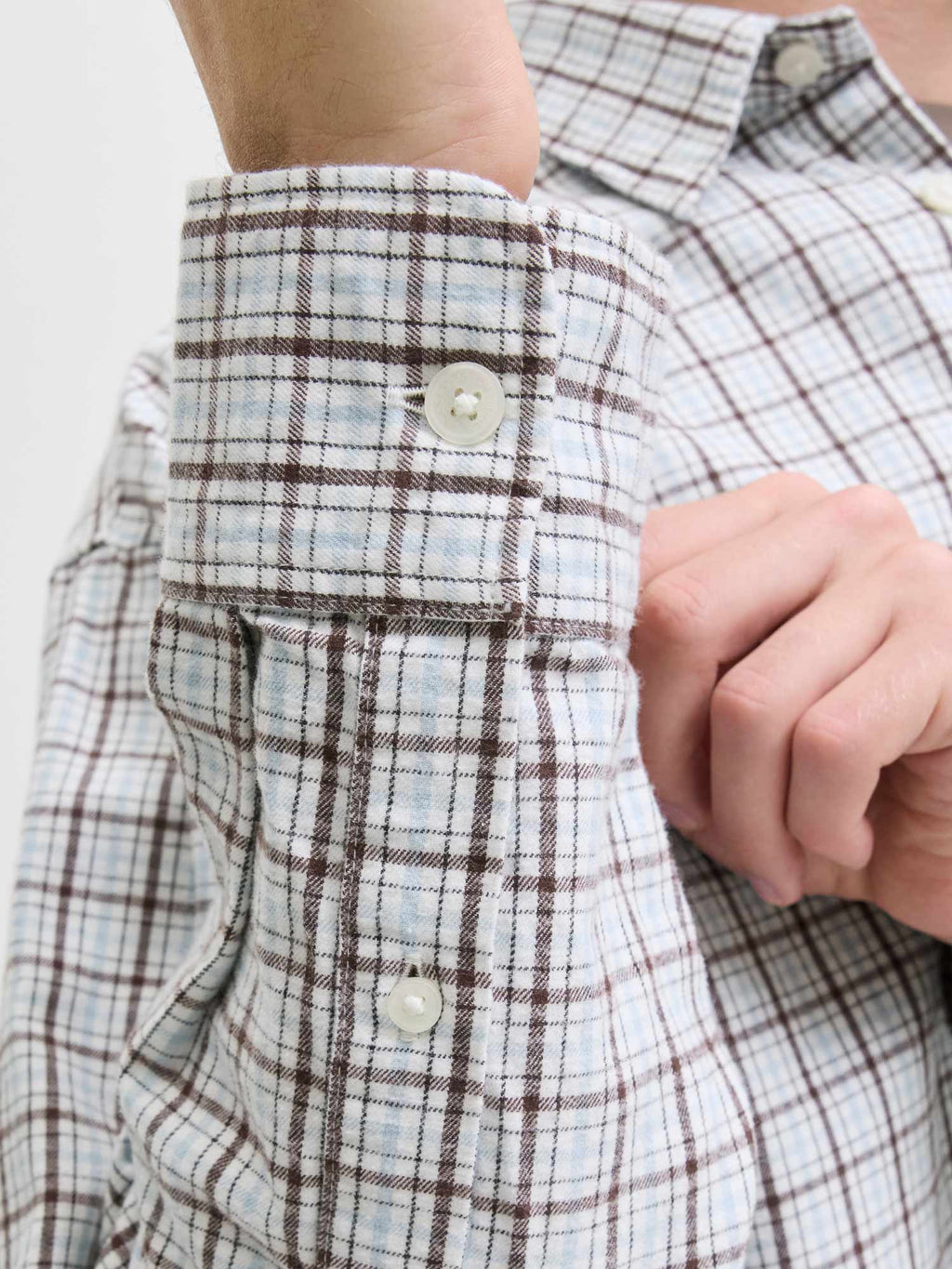JACK & JONES Риза JORMEADOWS OVERSIZED CHECK SHIRT LS