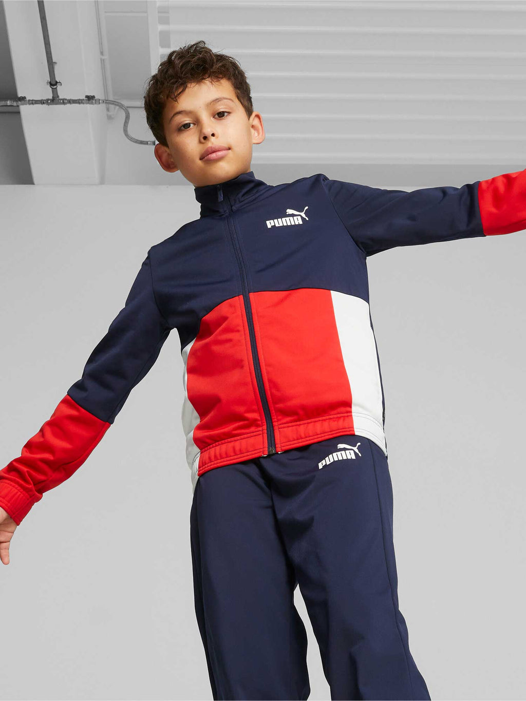 PUMA Спортен екип Colorblock Poly Suit cl B