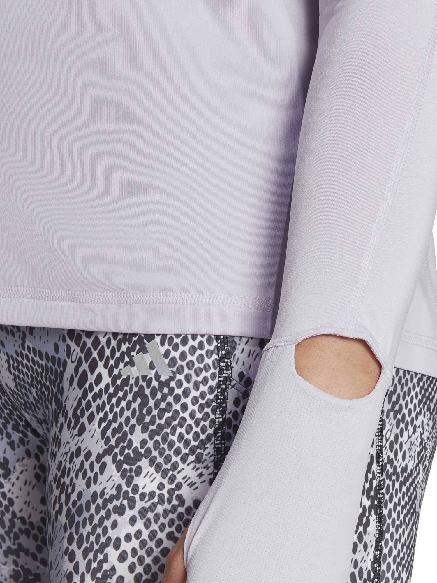 ADIDAS PERFORMANCE Блуза Fast Running Half-Zip Long-Sleeve Top