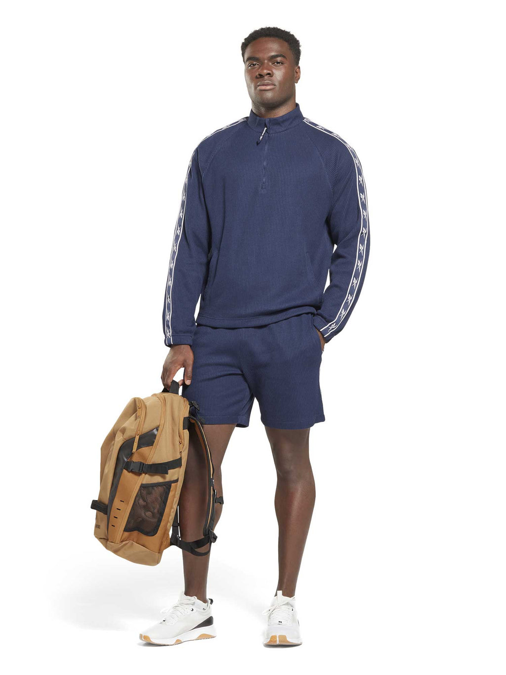 REEBOK Блуза Identity Vector Tape Waffle 1/4 Zip Top