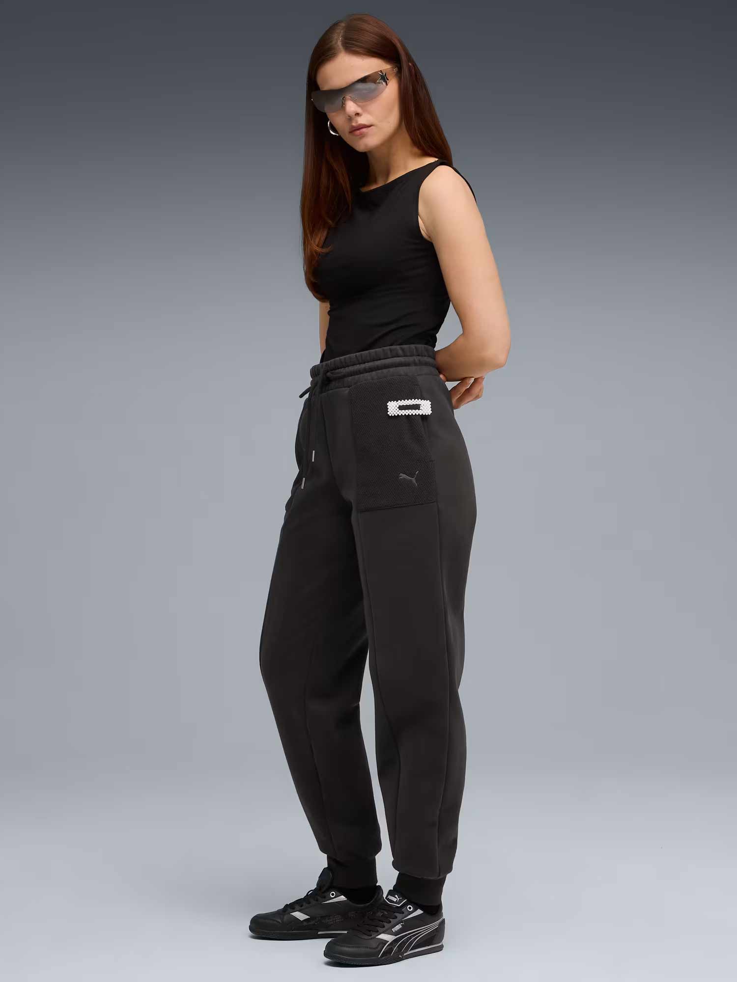 PUMA Спортно долнище HER Comfort High-Waist Sweatp FL