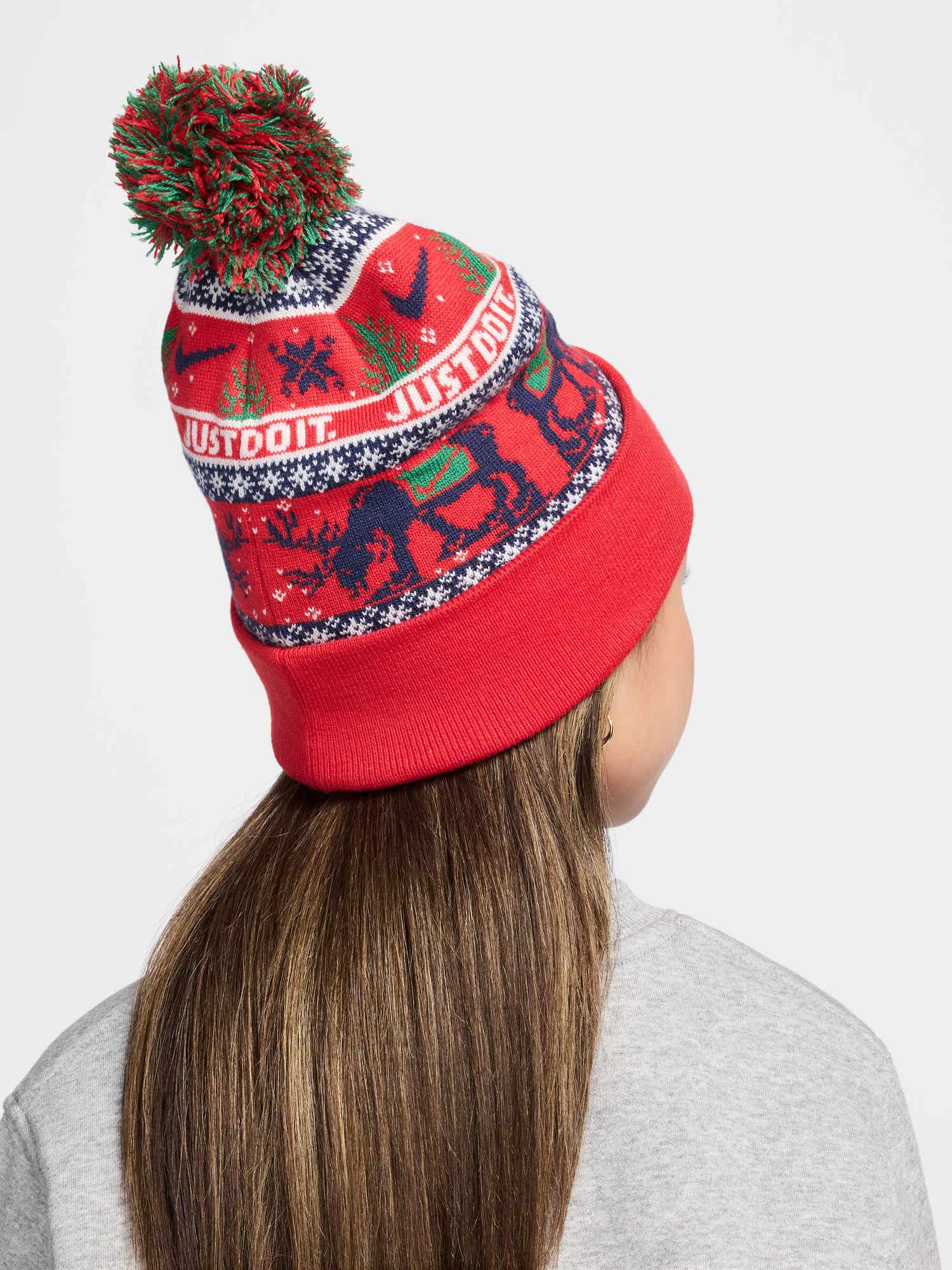 NIKE Шапка K NK PEAK BEANIE SC HOL25 L