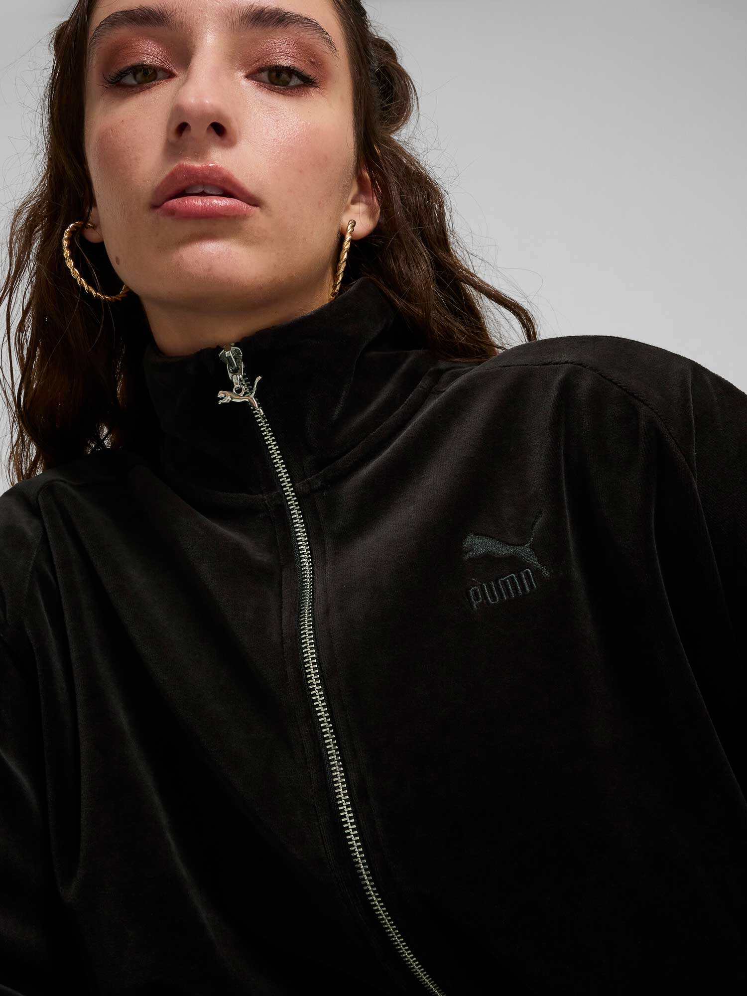 PUMA Спортно горнище T7 Oversized Velour Track Jacket
