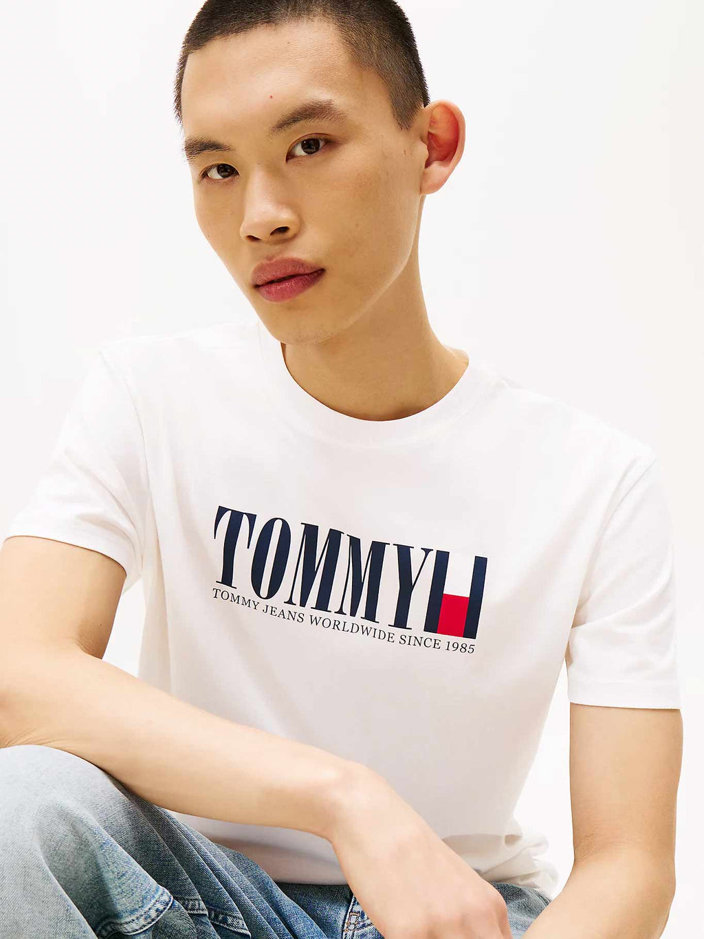 TOMMY JEANS Тениска TJM REG TOMMY DNA FLAG TEE EXT