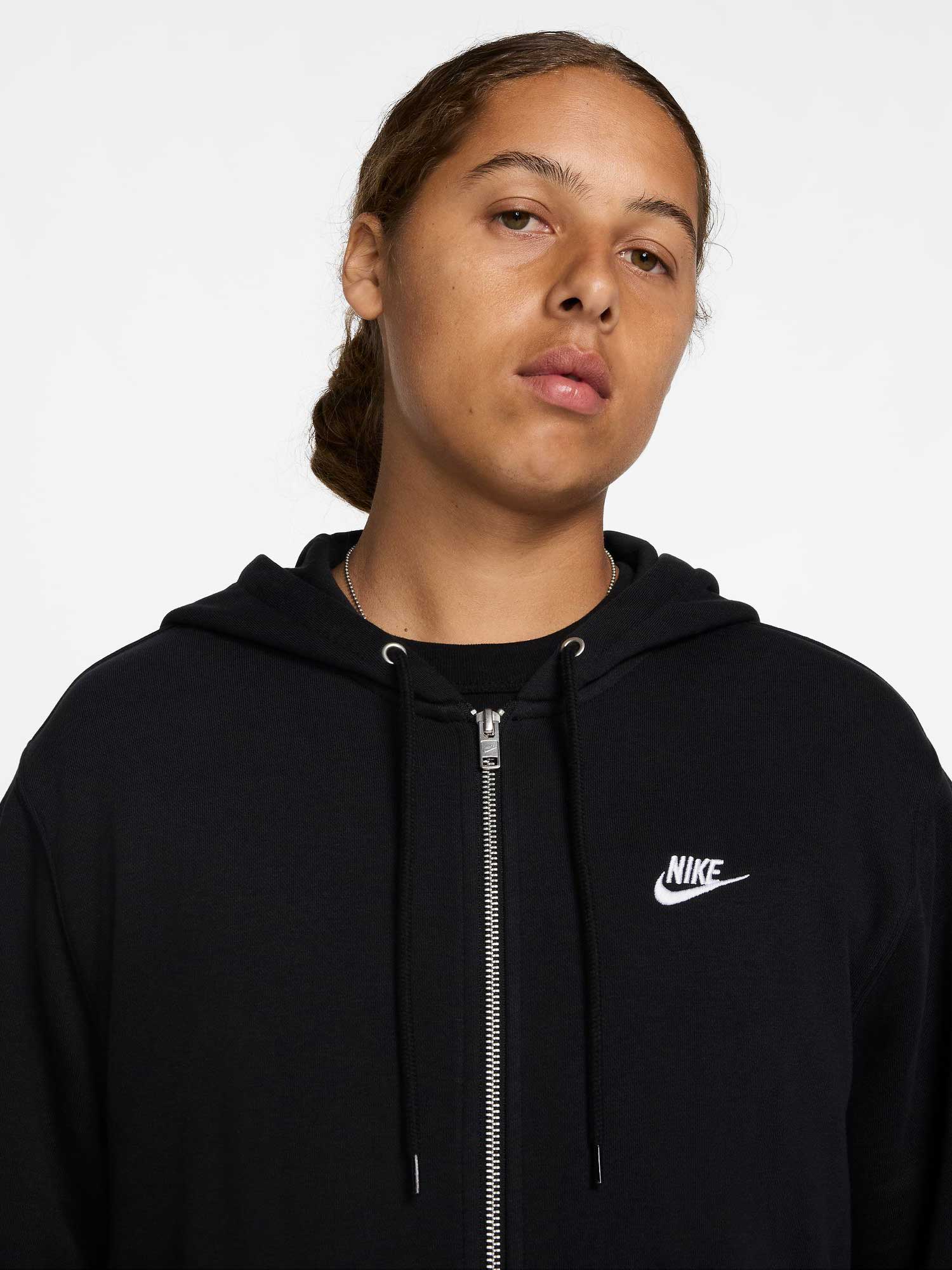 NIKE Суитшърт M NK CLUB FT FZ HOODIE