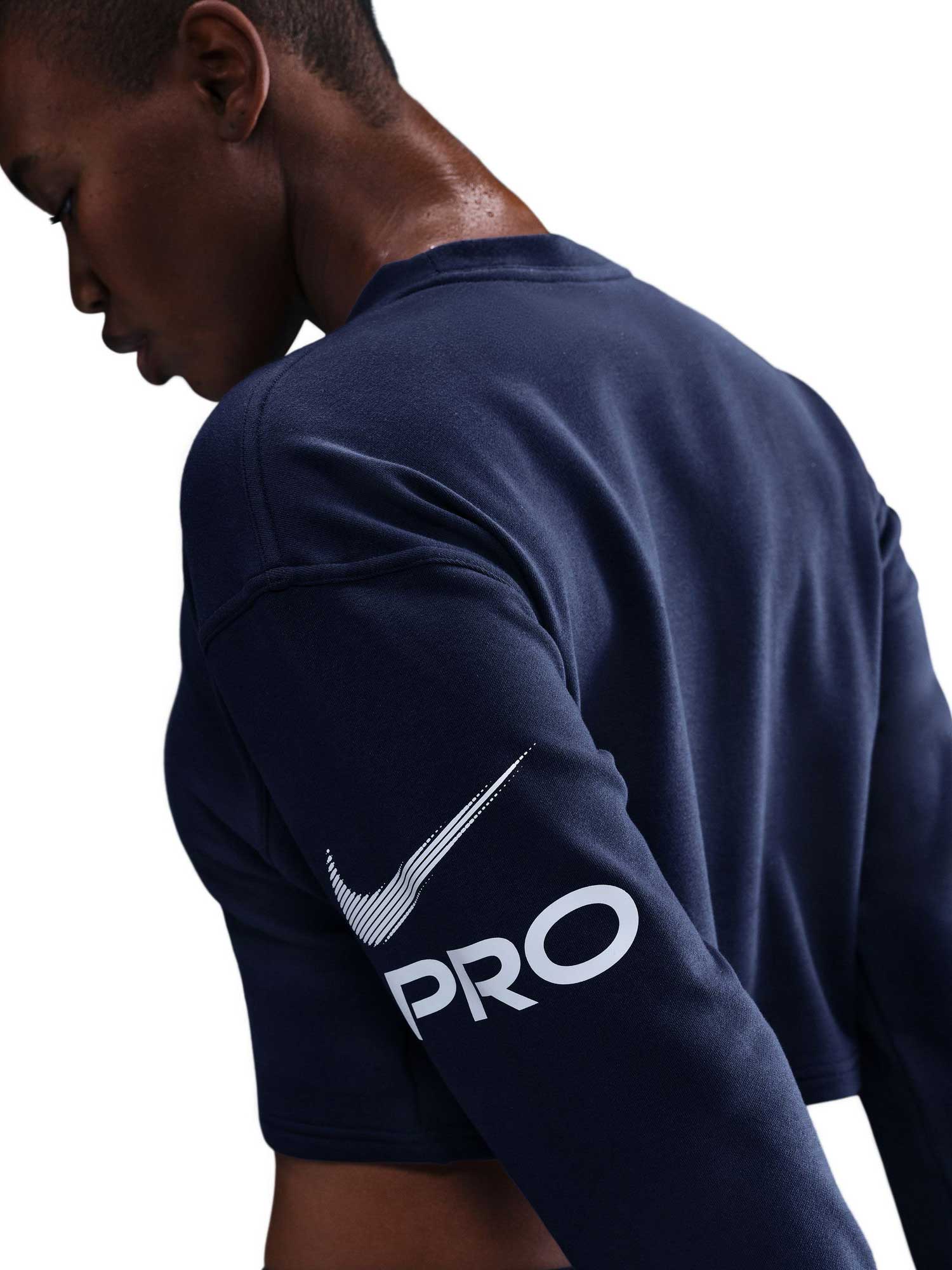 NIKE Блуза W NP DF FLC CREW TT GRX