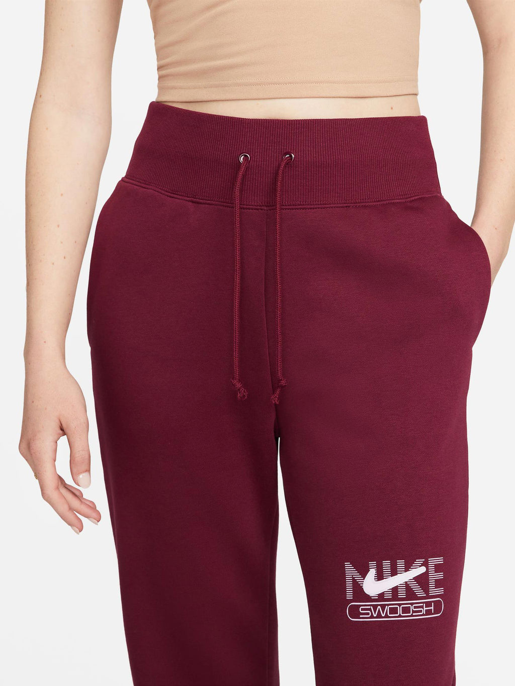 NIKE Спортно долнище W SWSH FLC