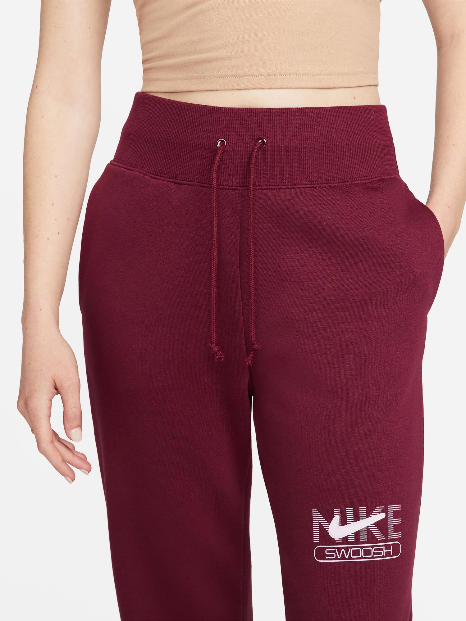 NIKE Спортно долнище W SWSH FLC