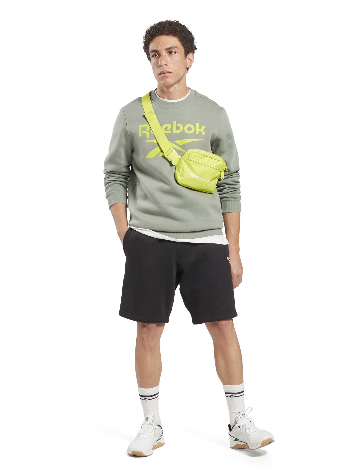 REEBOK Блуза Identity Fleece Stacked Logo Crew