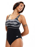 SPEEDO Цял бански WOMENS SHAPING CONTOURECLIPSE PRINTED