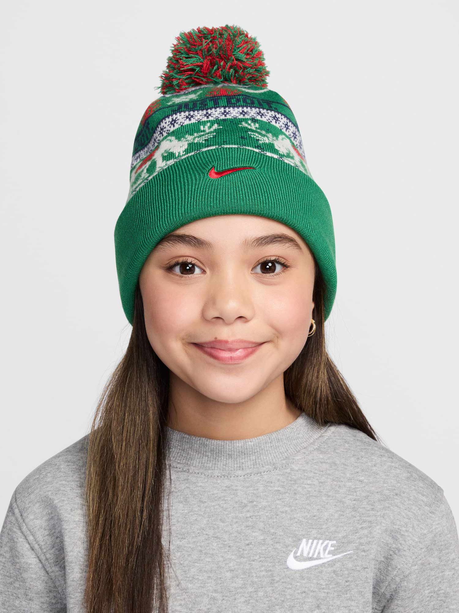 NIKE Шапка K NK PEAK BEANIE SC HOL25 L