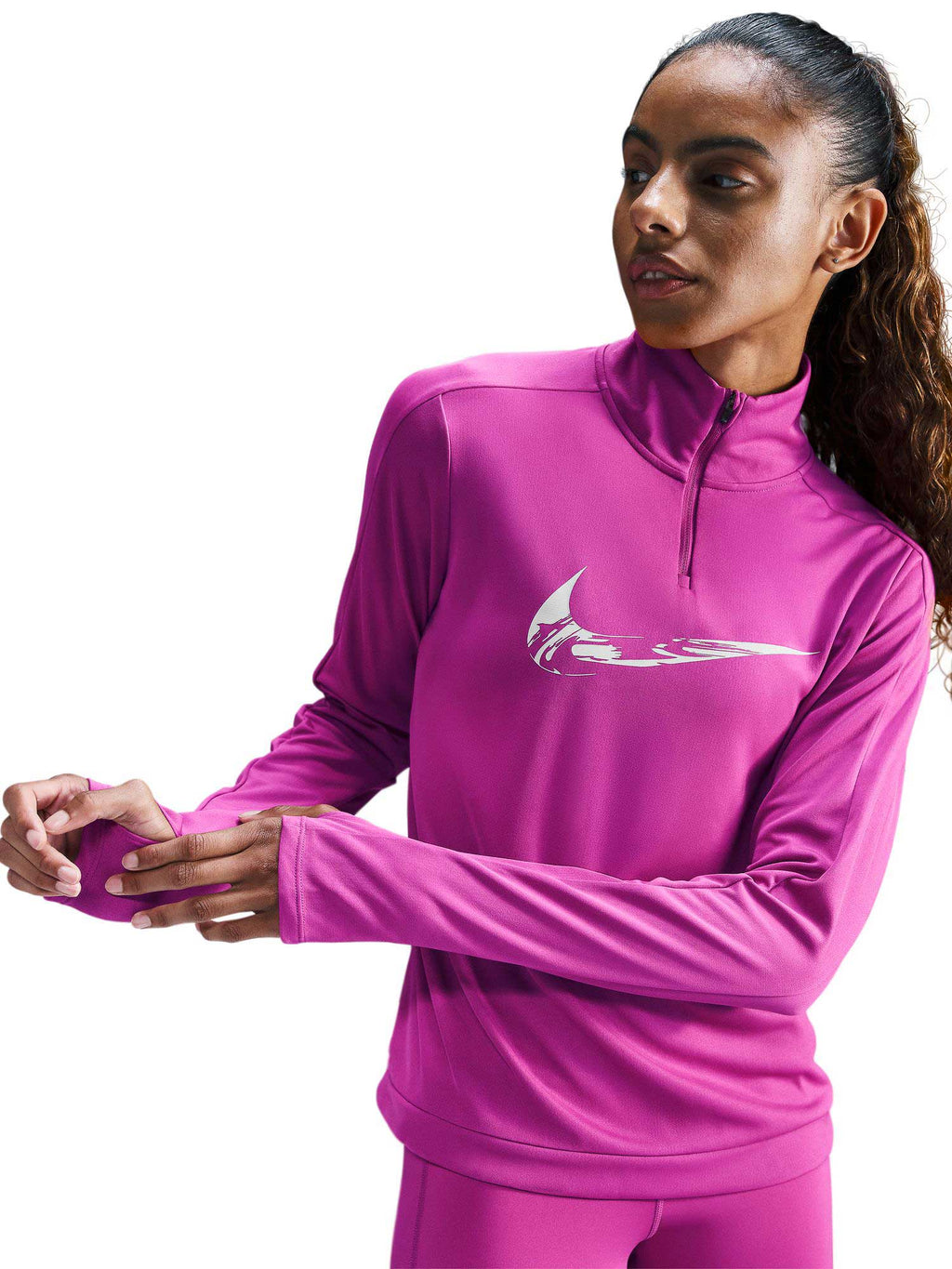 NIKE Блуза W NK SWSH HBR HZ MID