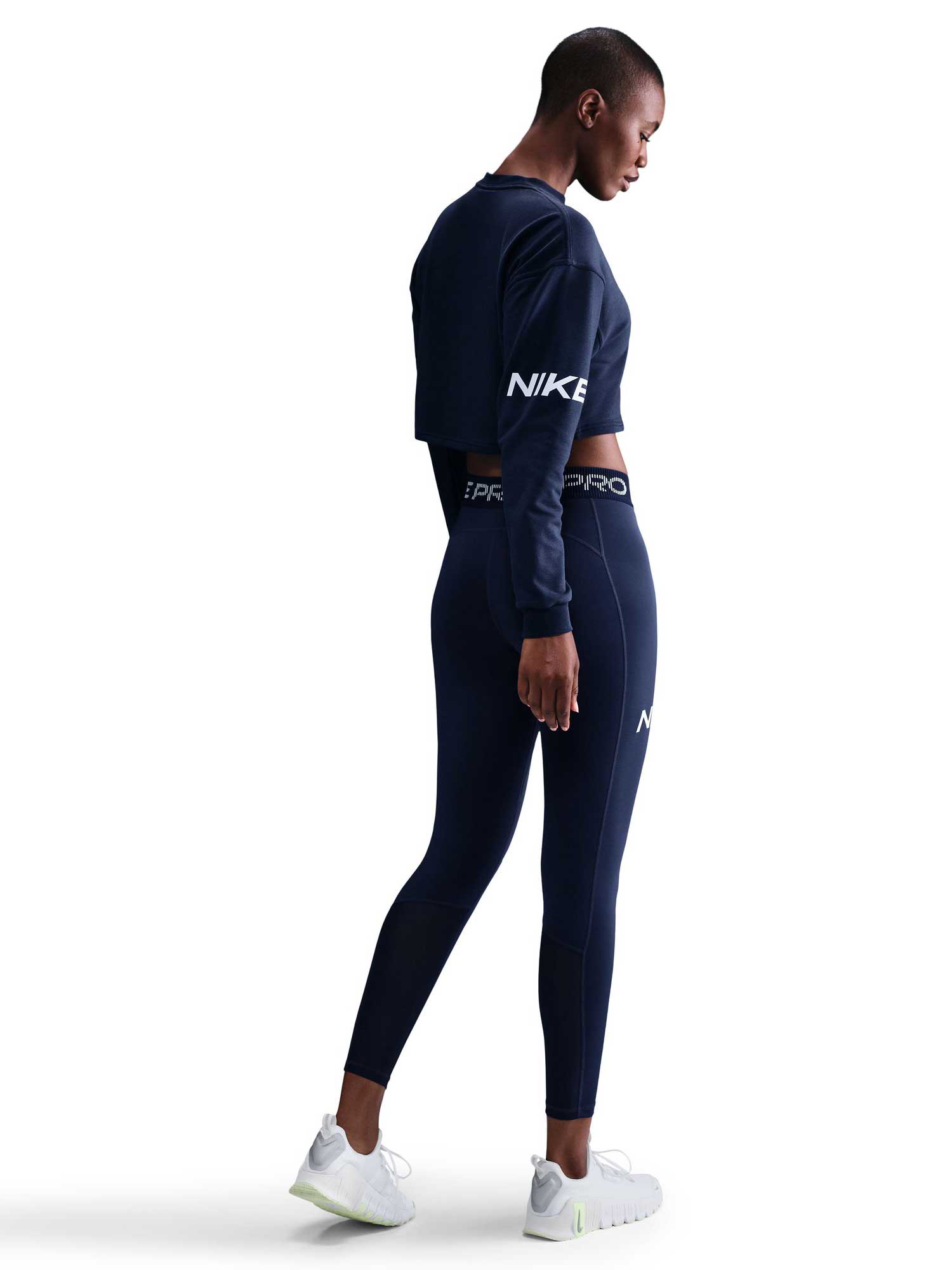 NIKE Блуза W NP DF FLC CREW TT GRX