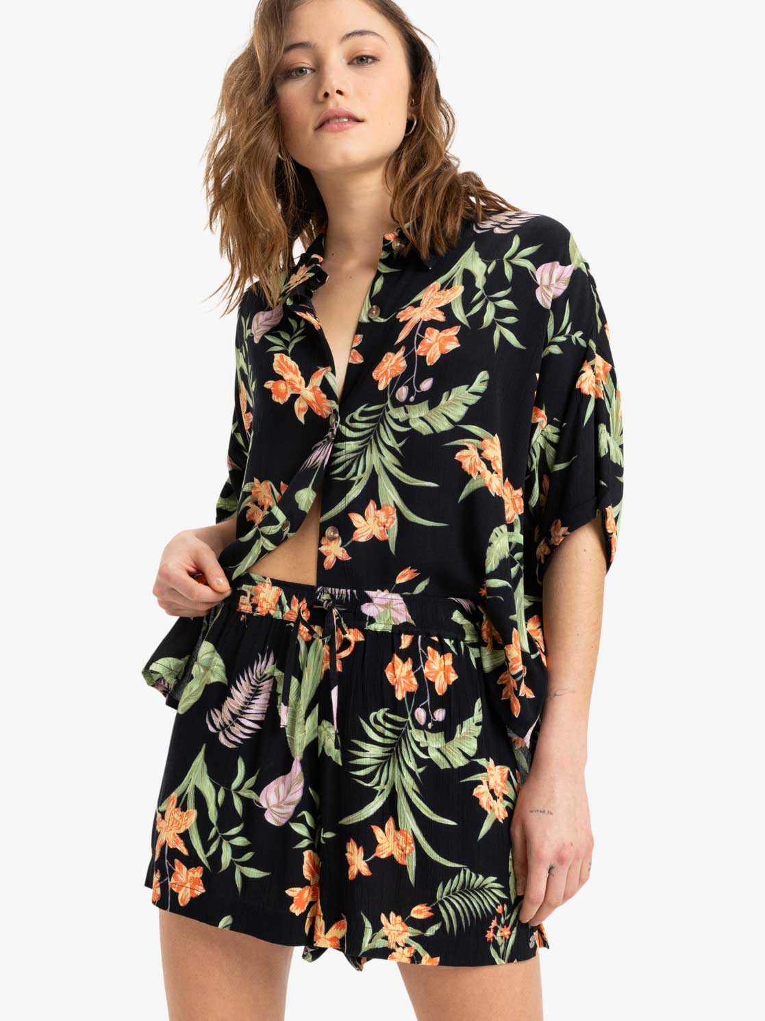ROXY Къси панталони LEKEITIO BREAK HIGH PRINTED CR