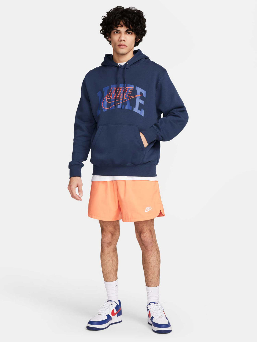 NIKE Суитшърт M NK CLUB BB PO HDY ARCH GX