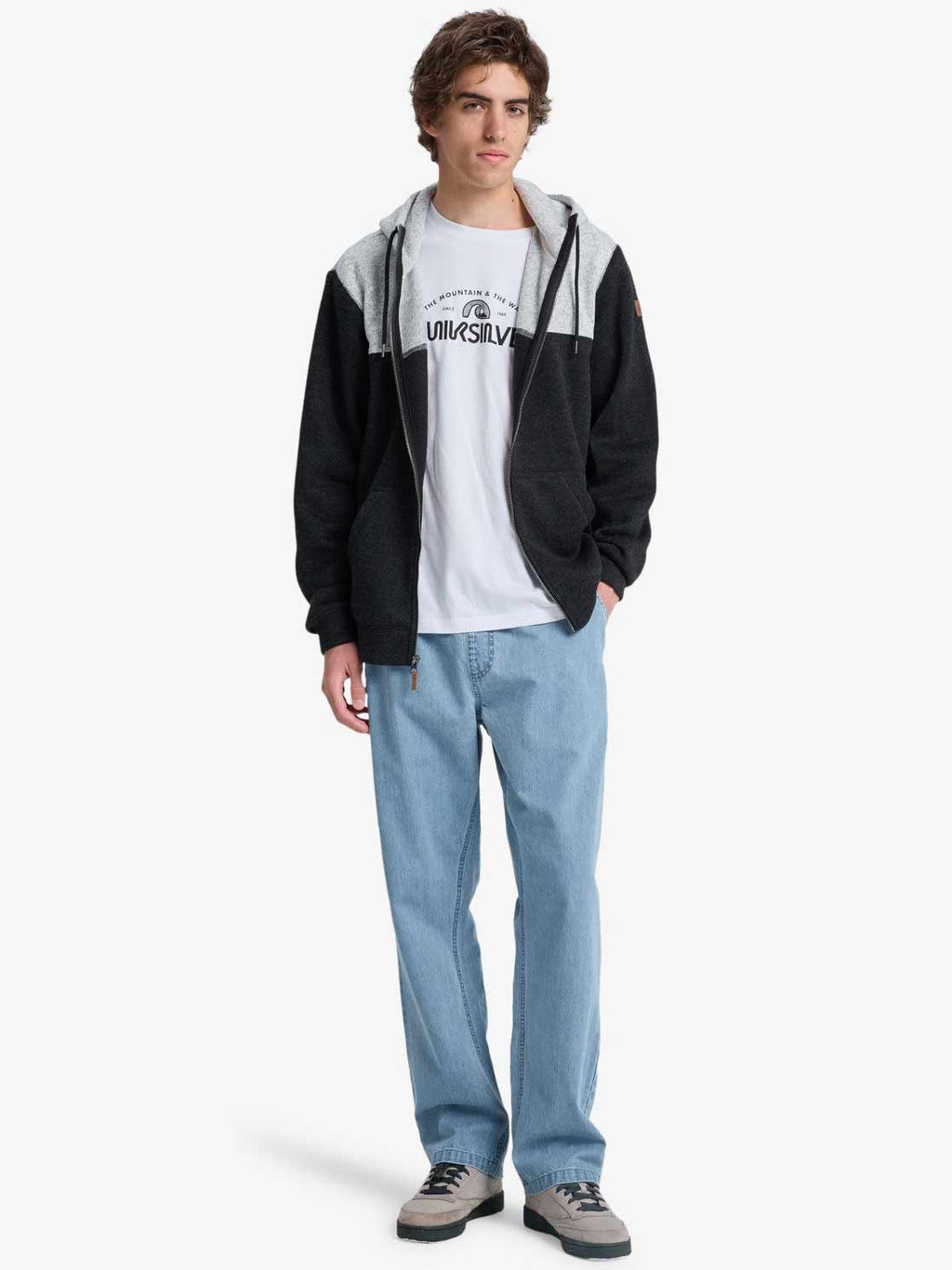 QUIKSILVER Суитшърт KELLER BLOCK ZIP