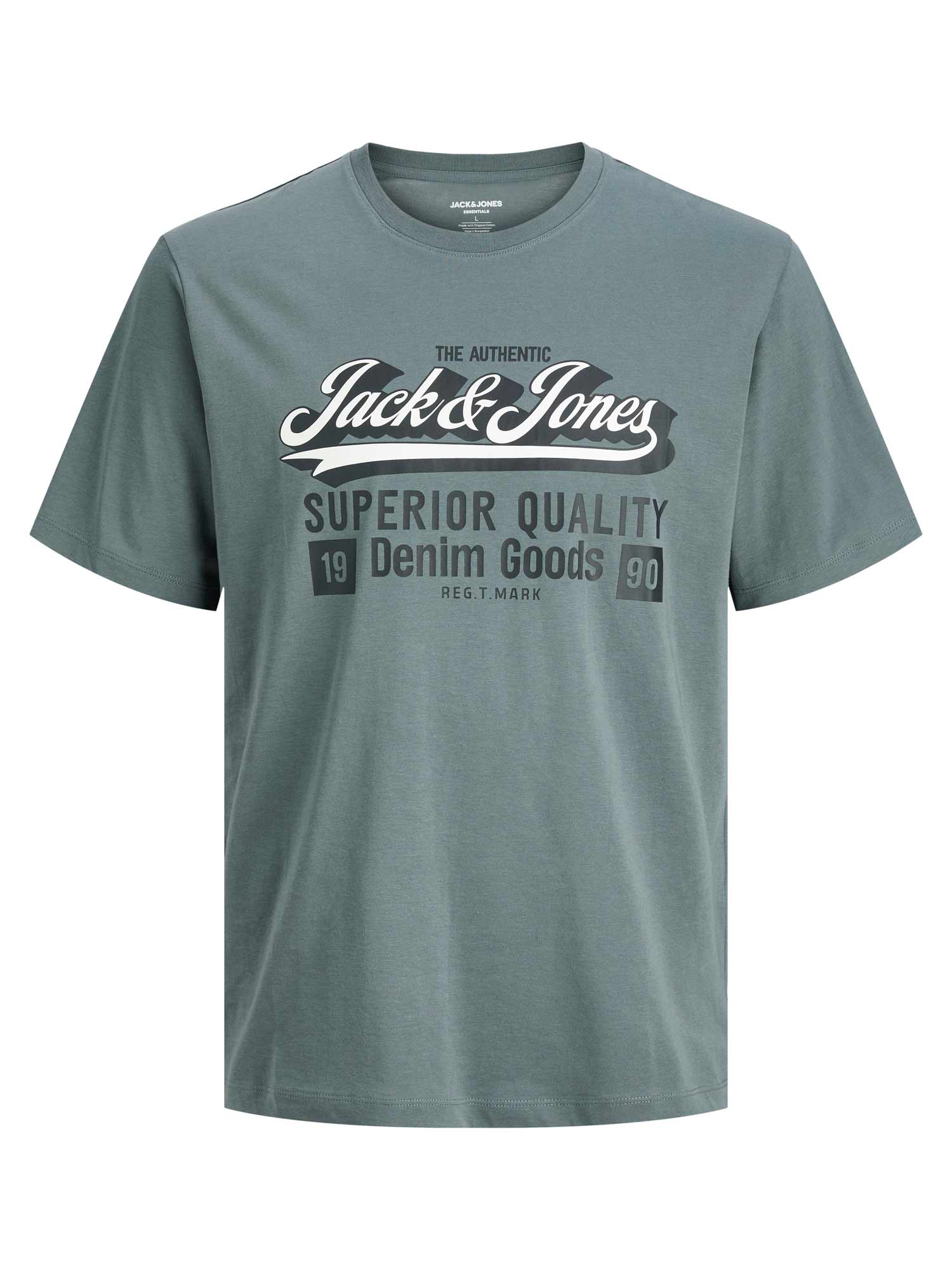JACK & JONES Тениска JJELOGO TEE SS O-NECK 2 COL AW25 SN