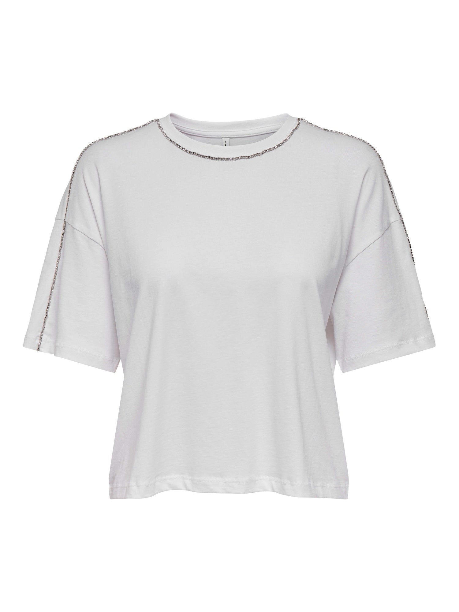 ONLY Тениска ONLCHERI LIFE S/S O-NECK BOXY TOP JRS