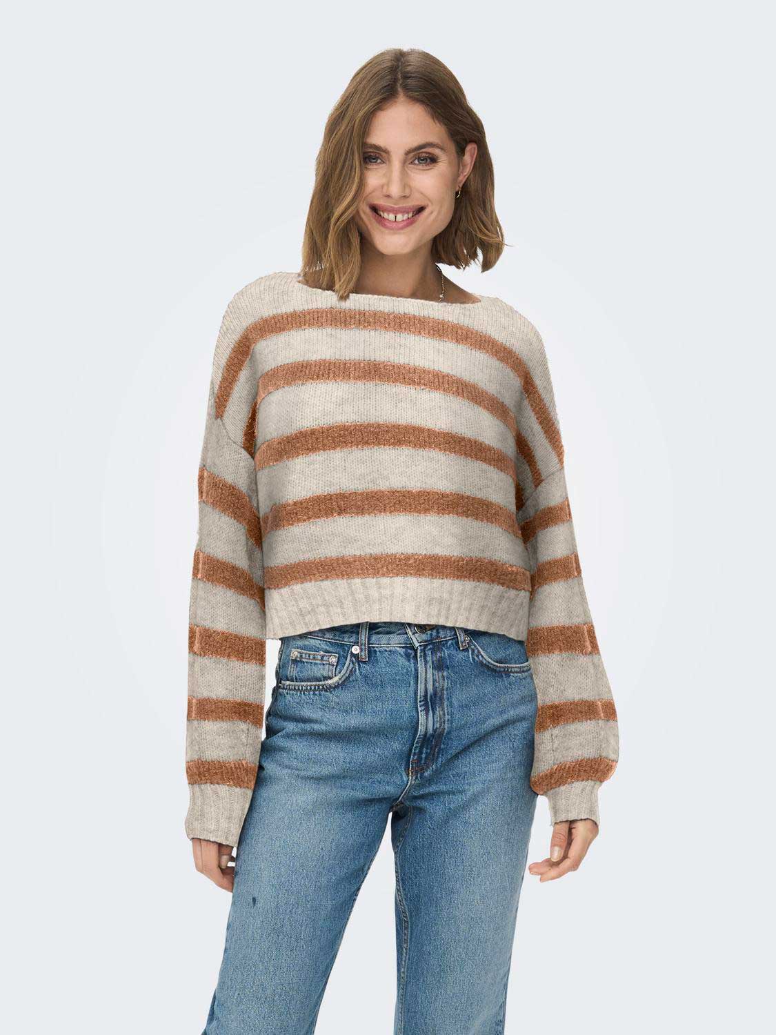 ONLY Пуловер ONLAYA LIFE L/S BOATNECK PULL CC KNT