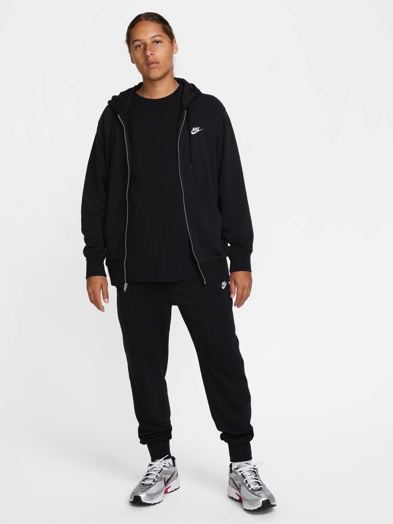 NIKE Суитшърт M NK CLUB FT FZ HOODIE