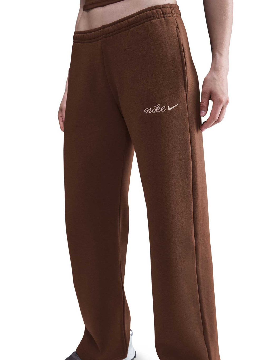 NIKE Спортно долнище W NSW PHNX FLC STRGHT LEG PNT