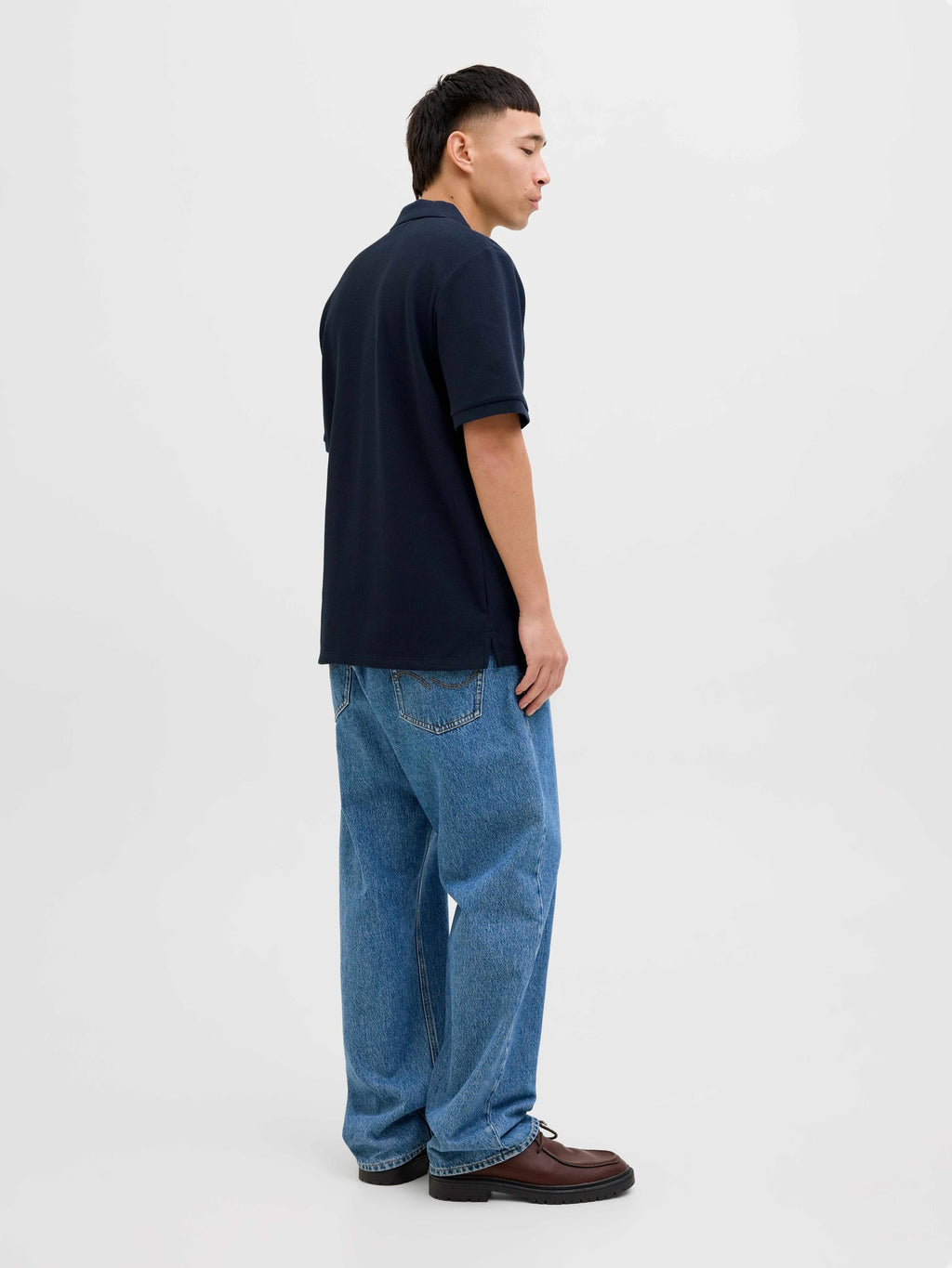 JACK & JONES Тениска JJEAUSTIN ZIP POLO SS NOOS