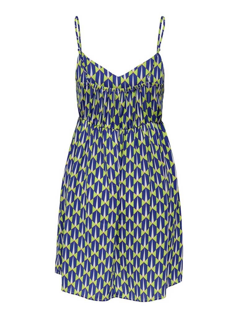 ONLY Рокля ONLALMA LIFE POLY STRAP DRESS AOP