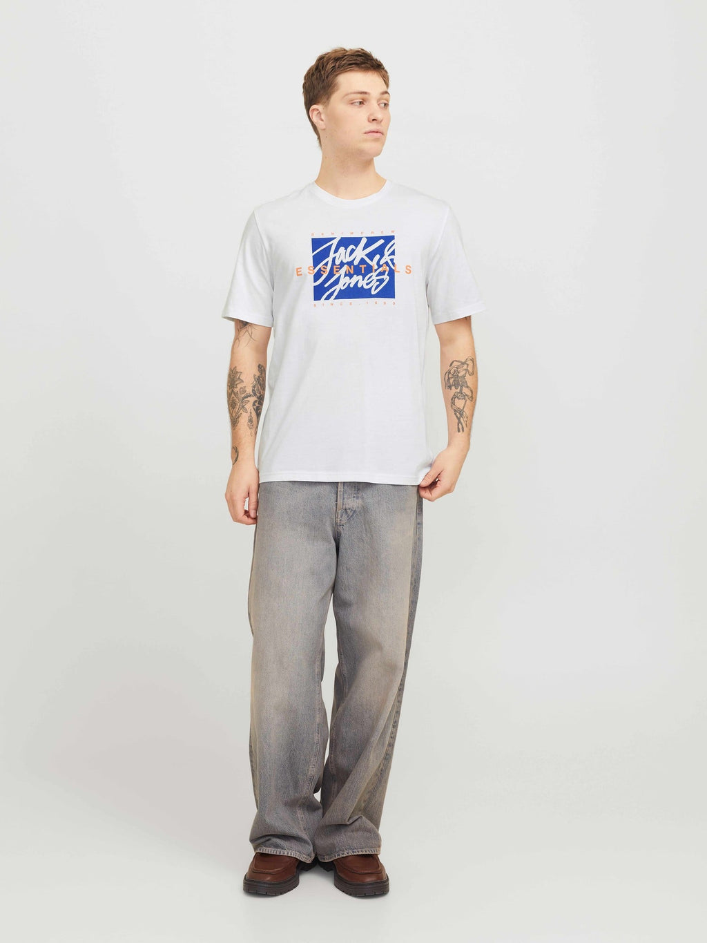 JACK & JONES Тениска JJCOLTON TEE SS CREW NECK LN