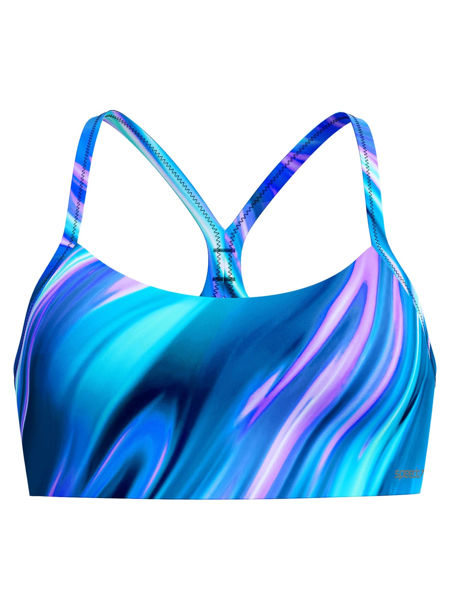 SPEEDO Бански горнище PRINTED RACERBACK TOP