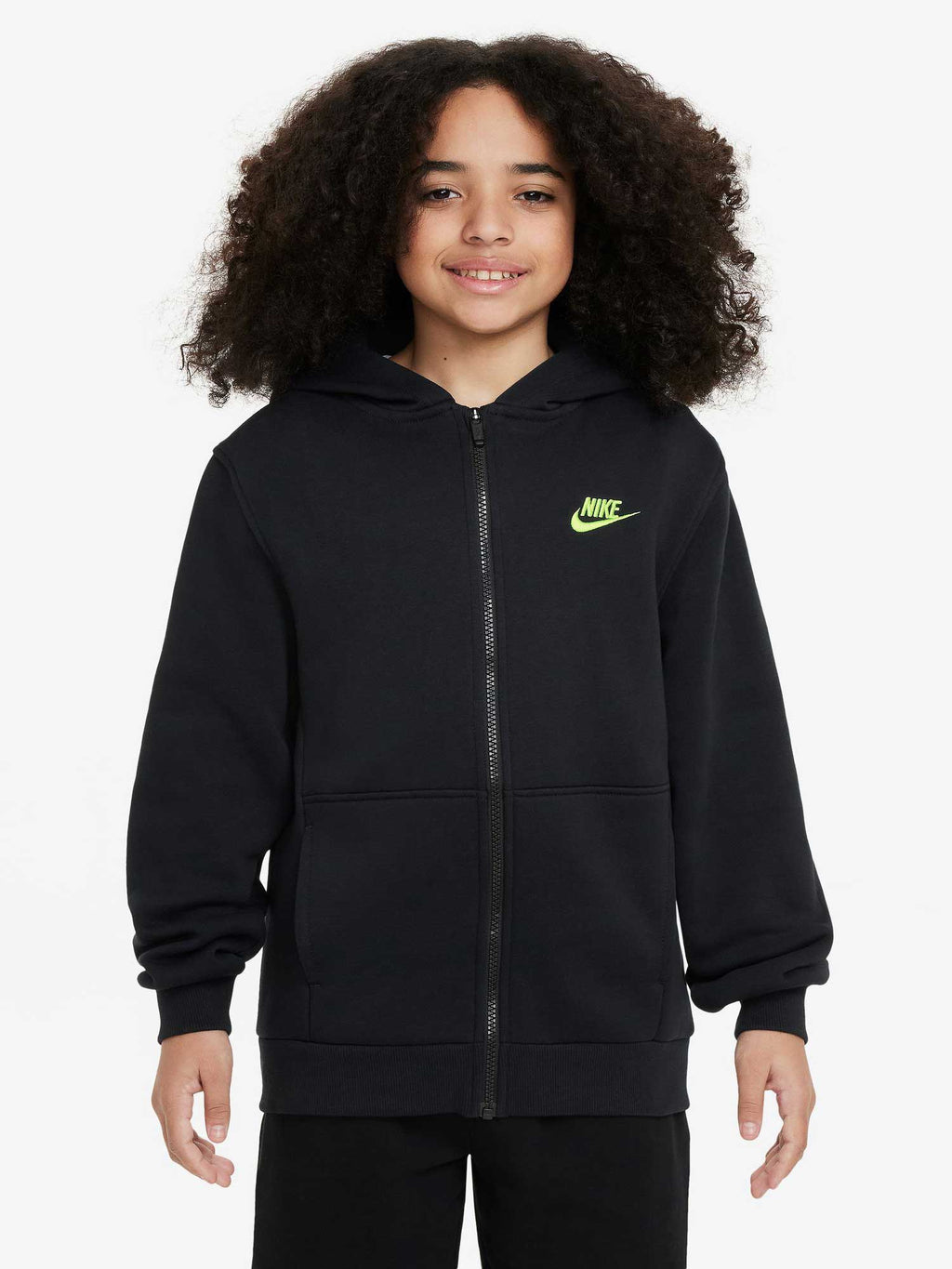NIKE Суитшърт K NSW CLUB FLC HD FZ LS LBR