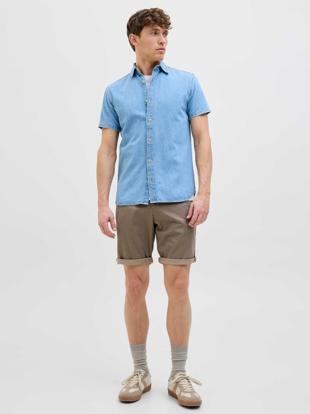 JACK & JONES Къси панталони JPSTBOWIE SHORTS SA PRINTED MID SN