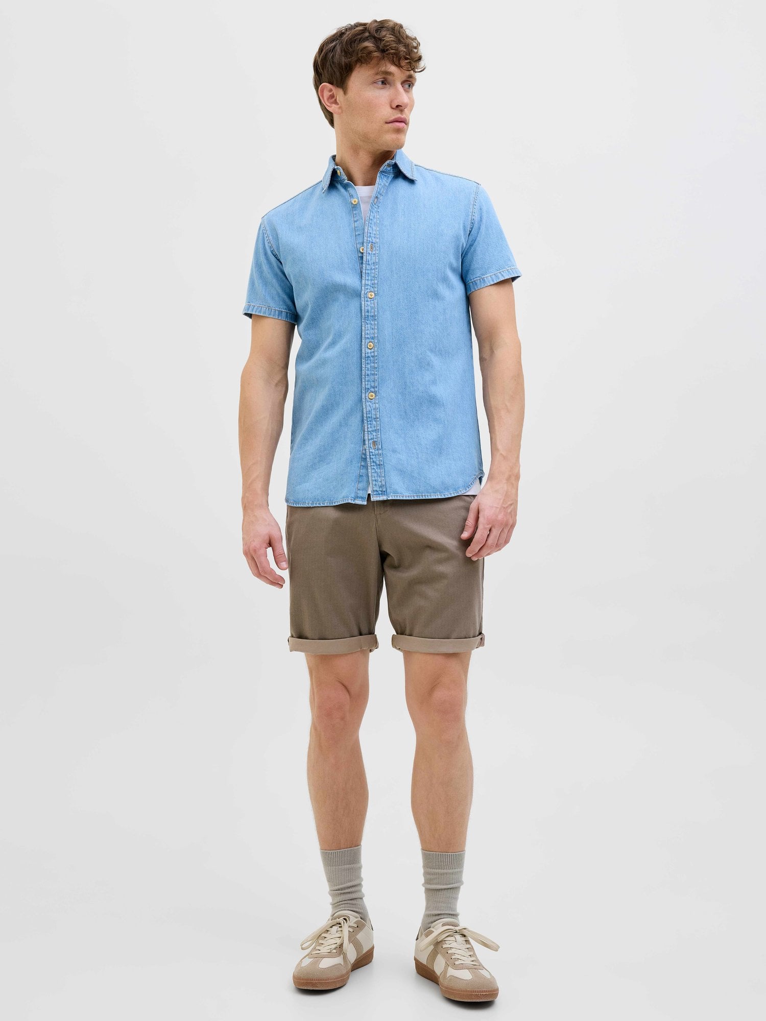 JACK & JONES Къси панталони JPSTBOWIE SHORTS SA PRINTED MID SN