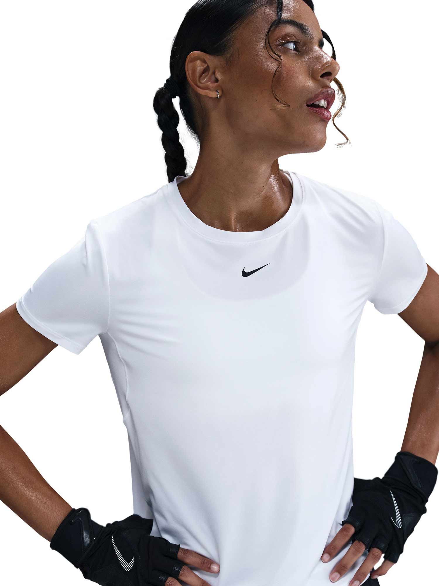 NIKE Тениска W NK ONE CLASSIC DF SS TOP WT
