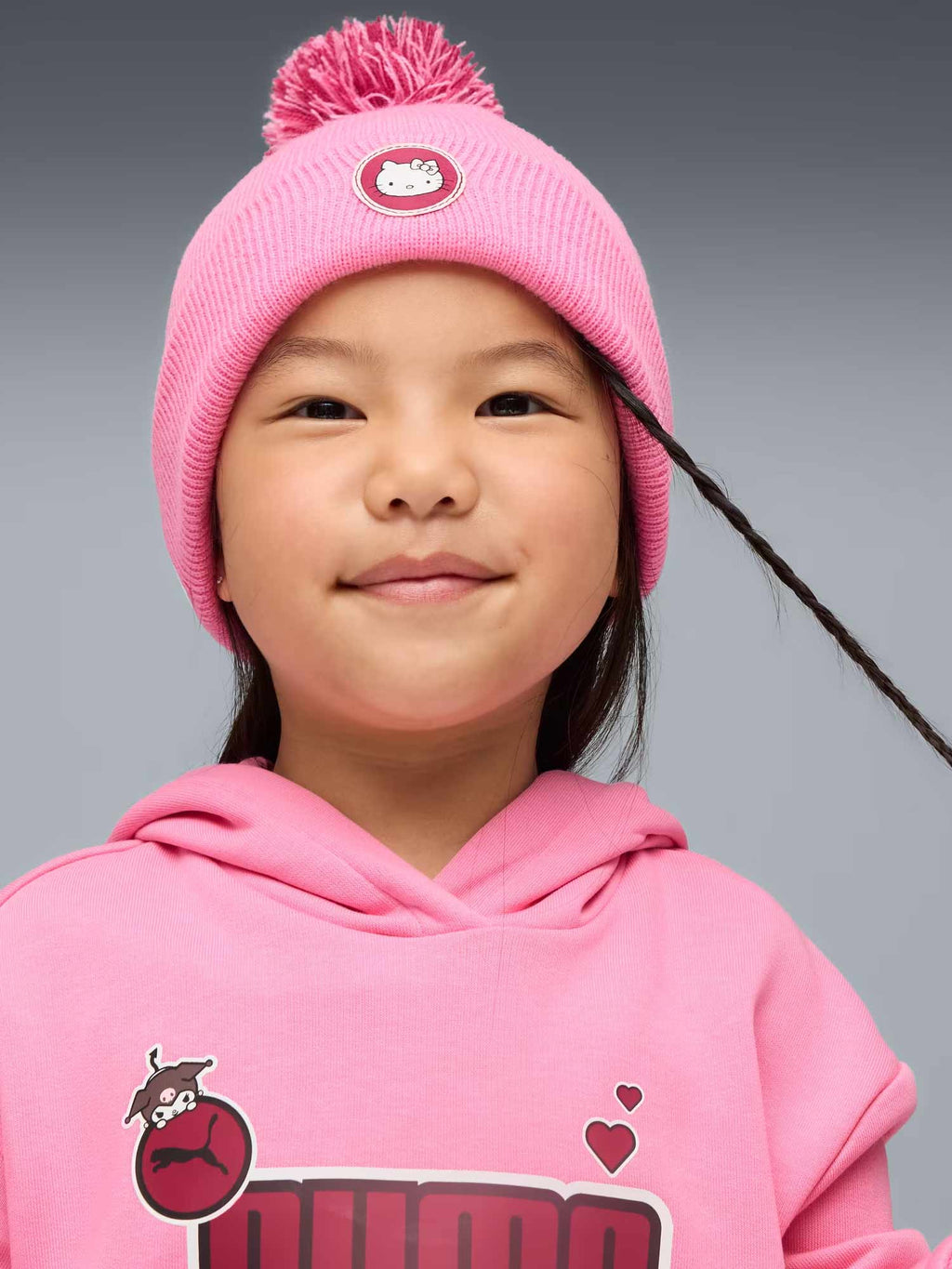 PUMA Шапка PUMA x HK&FR Mid Crown Pom Beanie Jr