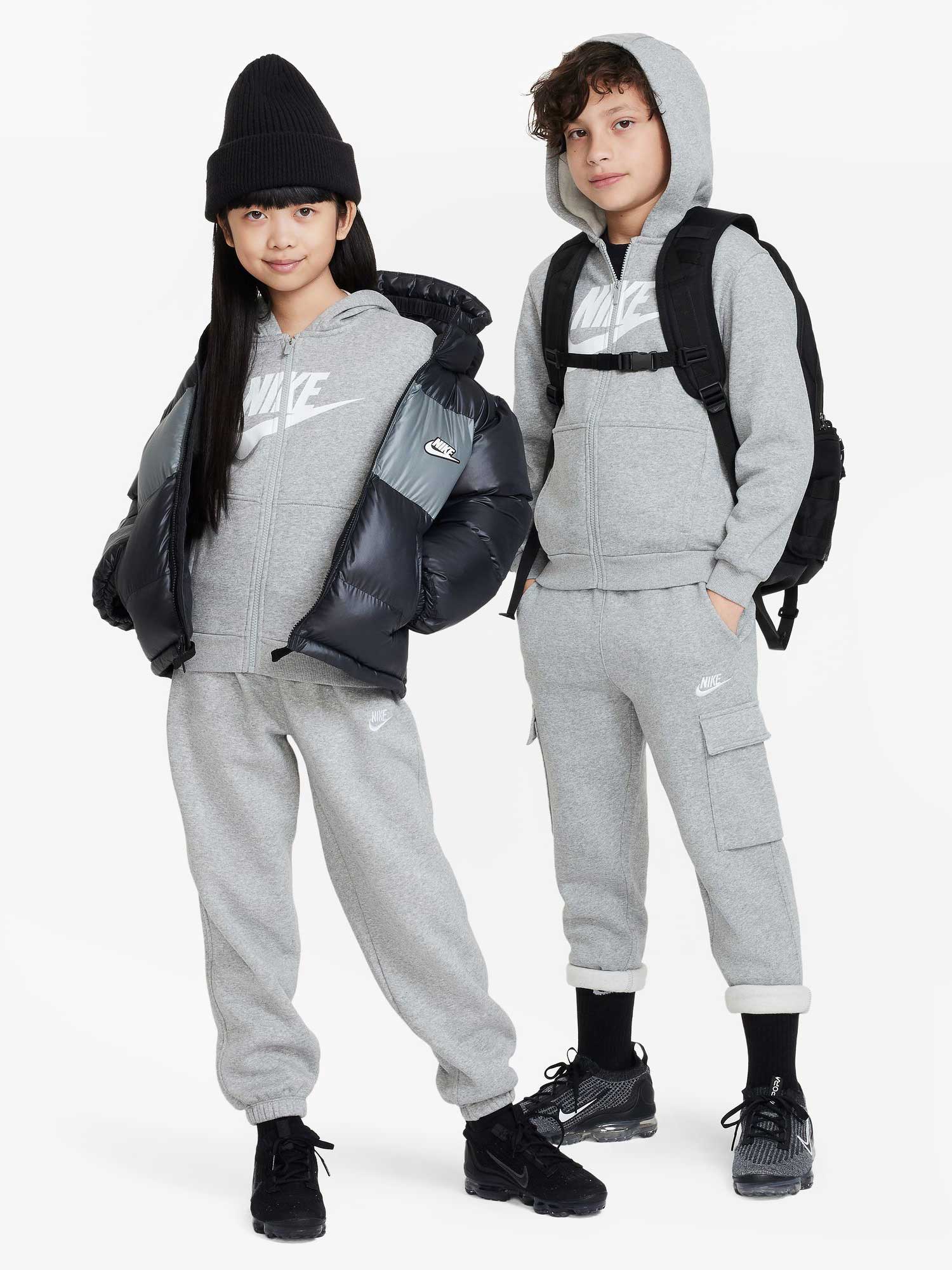 NIKE Суитшърт K NSW CLUB FLC HD FZ LS HBR